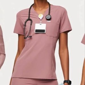 Mauve Catarina Scrub Top.